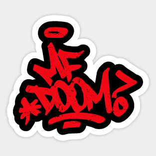 red mf doom Sticker